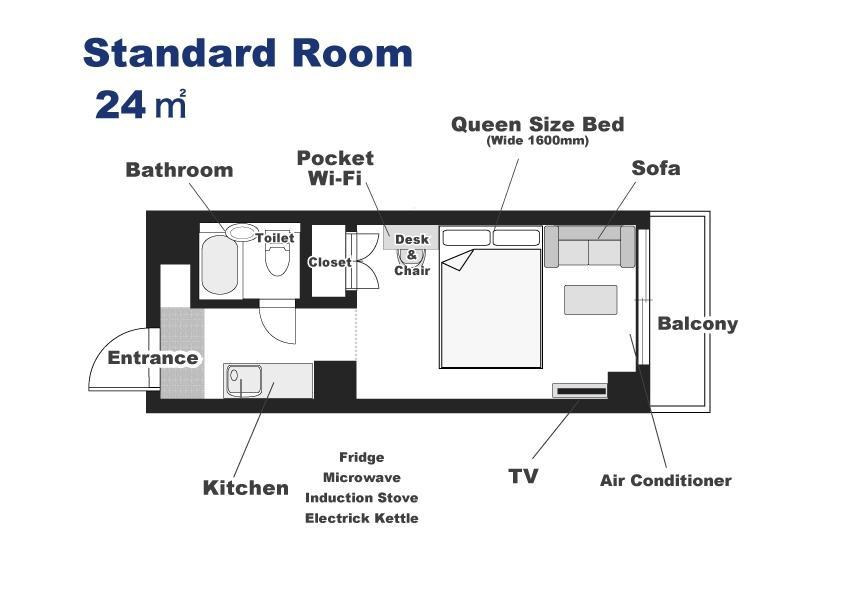 Ookini Hotels Karasuma Gojo Apartment Quioto Quarto foto